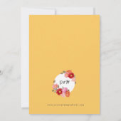 Aquarellmohn auf Samoan Einladung (Rückseite)