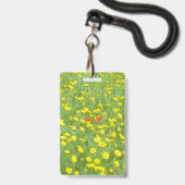 Aquarellmohn Ausweis (Vorderseite mit Lanyard)