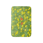 Aquarellmohn Badematte (Vorderseite Vertikal)