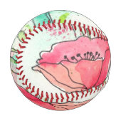 Aquarellmohn Baseball (Vorderseite Links)