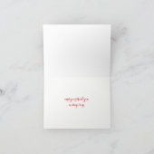 Aquarellmohn Danke Karte (Innenseite)