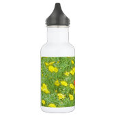 Aquarellmohn Edelstahlflasche (Links)