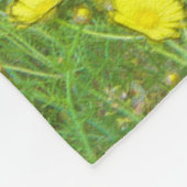 Aquarellmohn Fleecedecke (Ecke)