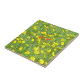 Aquarellmohn Fliese (Seite)