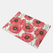 Aquarellmohn Fußmatte (Schrägansicht)
