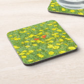 Aquarellmohn Getränkeuntersetzer (Linke Seite)