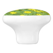 Aquarellmohn Keramikknauf (Seitenansicht)