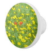Aquarellmohn Keramikknauf (Rechts)