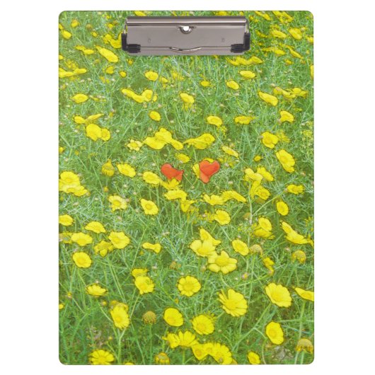 Aquarellmohn Klemmbrett (Vorderseite)