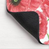 Aquarellmohn Mousepad (Ecke)