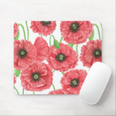 Aquarellmohn Mousepad (Mit Mouse)