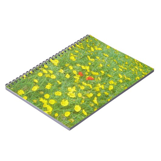 Aquarellmohn Notizblock (Linke Seite)