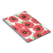 Aquarellmohn Notizblock (Rechte Seite)