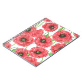 Aquarellmohn Notizblock (Linke Seite)