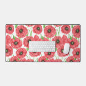 Aquarellmohn Schreibtischunterlage (Tastatur & Maus)