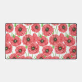 Aquarellmohn Schreibtischunterlage (Vorderseite)