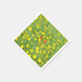 Aquarellmohn Serviette (Ecke)