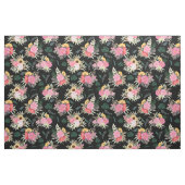 Aquarellmohn & Sonnenblumen Blumenmuster Stoff (Yard (91,4 cm))
