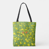 Aquarellmohn Tasche (Rückseite)