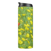 Aquarellmohn Thermosbecher (Nach rechts gedreht)