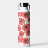 Aquarellmohn Trinkflasche (Vorne)