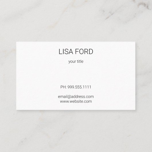 Aquarellmohn Visitenkarte (Rückseite)