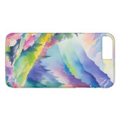 Aquarellmönch und Regenbogenhandy Case-Mate iPhone Hülle (Rückseite (Horizontal))
