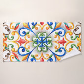 Aquarellmönche Badehandtuch (Badehandtuch)