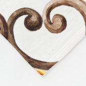 Aquarellmönche Fleecedecke (Ecke)