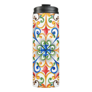 Aquarellmönche Thermosbecher