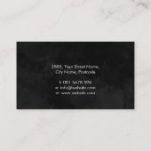 Aquarellmönchsbaum - Frauenprofil Visitenkarte (Rückseite)