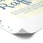 Aquarellmond & Stars Pastel Diaper Zeichen Poster (Ecke)