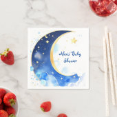 Aquarellmond und SternenBaby-Dusche Serviette (Beispiel)