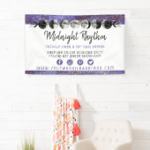 Aquarellmonde Lunar Cycle Galaxy Sky Energy Banner (Insitu)