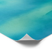 Aquarellmonopoli in Italien an der Küste Apuliens Poster (Ecke)