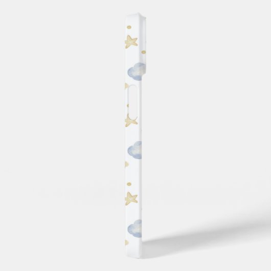 Aquarellmoon-Sterne und Cloud-Muster Case-Mate iPhone Hülle (Rückseite / Rechts)