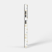 Aquarellmoon-Sterne und Cloud-Muster Samsung Galaxy Hülle (Rechte Seite)