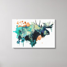 Aquarellmoose Canvas Print