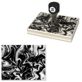 Aquarellmor Textur Gummi Briefmarke 4X5 Gummistempel (Stempel)