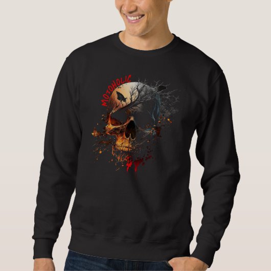 Aquarellmotoalkohol Sweatshirt (Vorderseite)