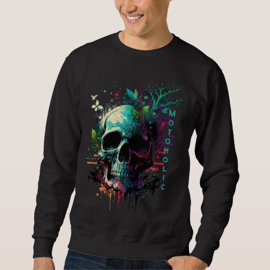 Aquarellmotoalkohol Sweatshirt (Vorderseite)