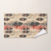 Aquarellmotorräder, Biker, Rennen, Motorräder Badhandtuch Set (Handtuch)