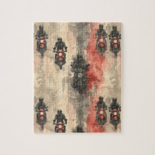 Aquarellmotorräder, Biker, Rennen, Motorräder Puzzle