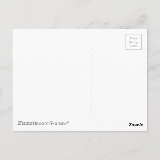 Aquarellmücken Postkarte (Rückseite)