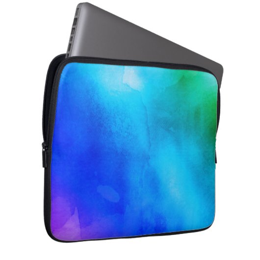Aquarellmuffe - Regenbogen Laptopschutzhülle (Vorne Rechts)