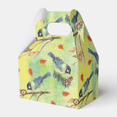 Aquarellmühle, Aquarellvögel Geschenkschachtel (Rückseite)