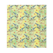 Aquarellmühle, Aquarellvögel Notizblock (Vorderseite)