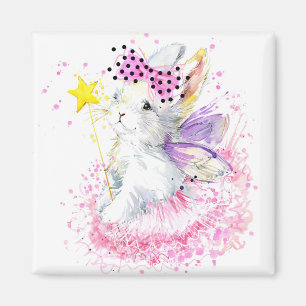 Aquarellmühle Bunny Magnet