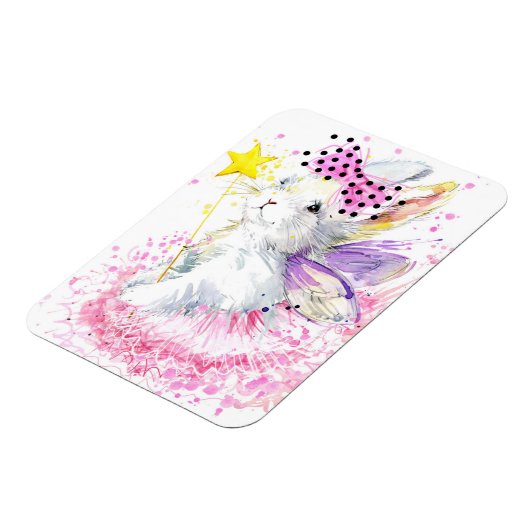 Aquarellmühle Bunny Magnet (Linke Seite)