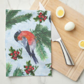 Aquarellmühle Geschirrtuch (Viertel Falte)